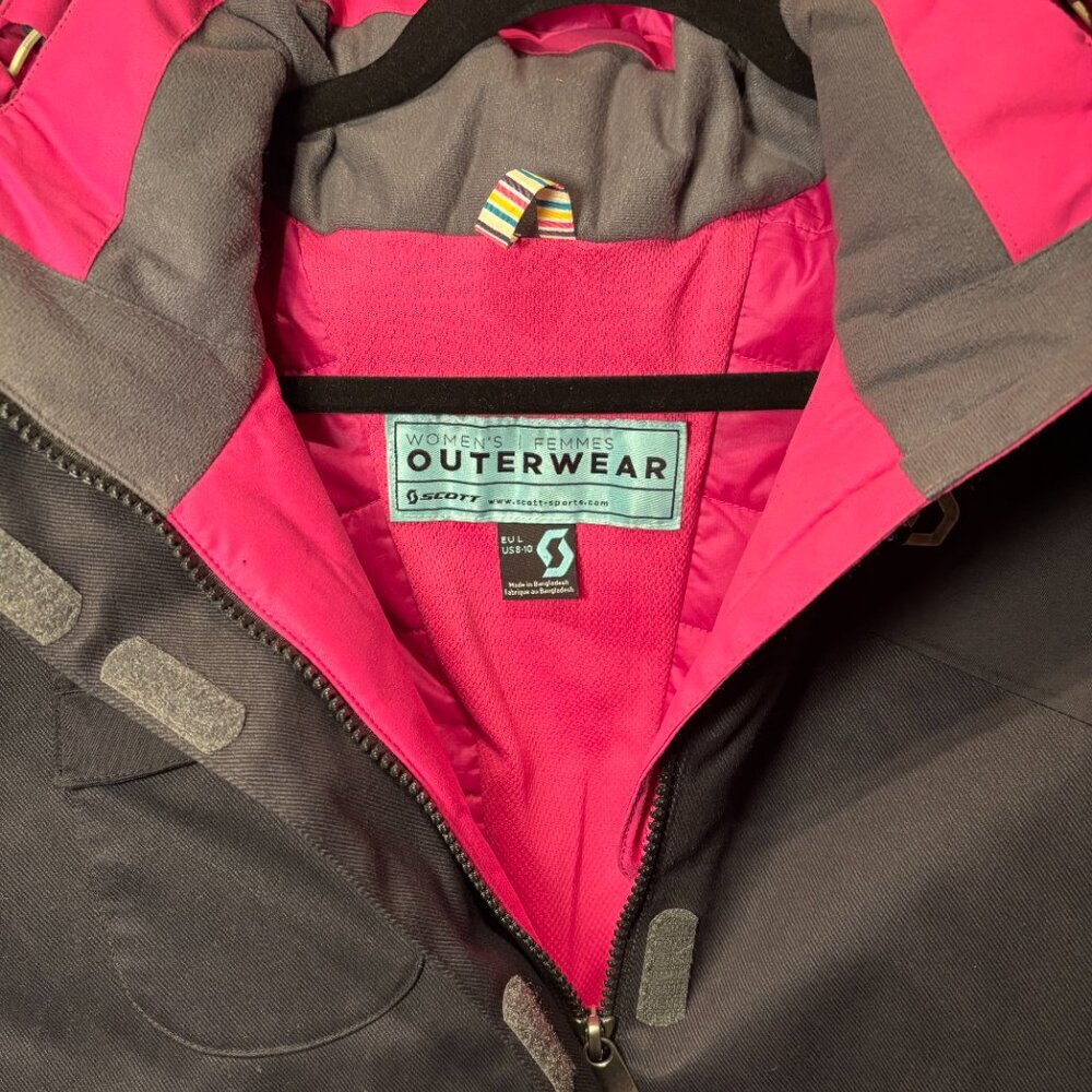 Scott Ski/Snowboard Women’s Winter Active Jacket Black/Pink Size 8-10 - Picture 7 of 11
